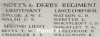 Panel 41 Notts & Derby Regt